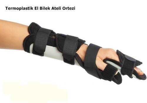 Termoplastik Dinamik El Bilek Splinti Ortezi Ateli