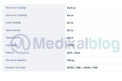 Tekerlekli Komot PR-771 - Tekerlekli Tuvalet Banyo Sandalyesi