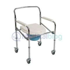 Tekerlekli Komot PR-771 - Tekerlekli Tuvalet Banyo Sandalyesi