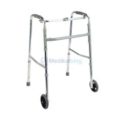 Hareketli Katlanır Tekerlekli Walker Yürüteç