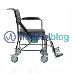 Klozetli Katlanır Ev Tipi Hasta Tekerlekli Sandalye DT 10