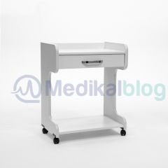 Ahşap Tek Çekmeceli Raflı Etejer