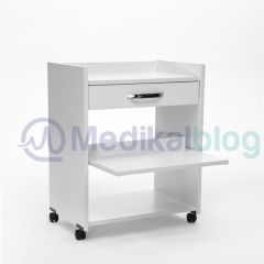 Ahşap Çekmeceli Raflı Etejer