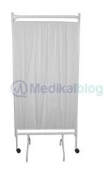 Medikal Paravan Perde Metal - 3 Kanatlı Katlanır