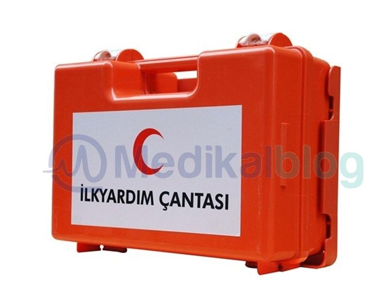 İlk Yardım Çantası Duvara Monte Edilebilir Turuncu 31*21*13 cm