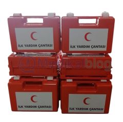 İlk Yardım Çantası Duvara Monte Edilebilir Turuncu 31*21*13 cm