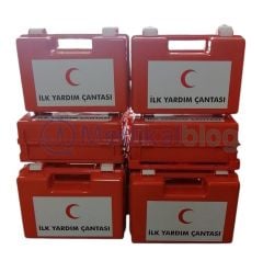 İlk Yardım Çantası Duvara Monte Edilebilir Turuncu 31*21*13 cm