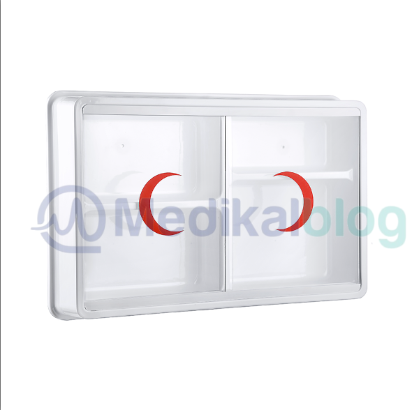 Ecza Dolabı Çift Kapılı Plastik 35x50x10cm