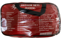 Deprem İlk Yardım Müdahale Çantası - Acil Durum Kiti