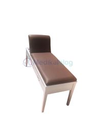 Ahşap Muayene Masası Çekmeceli Özel İmalat Beyaz Lake