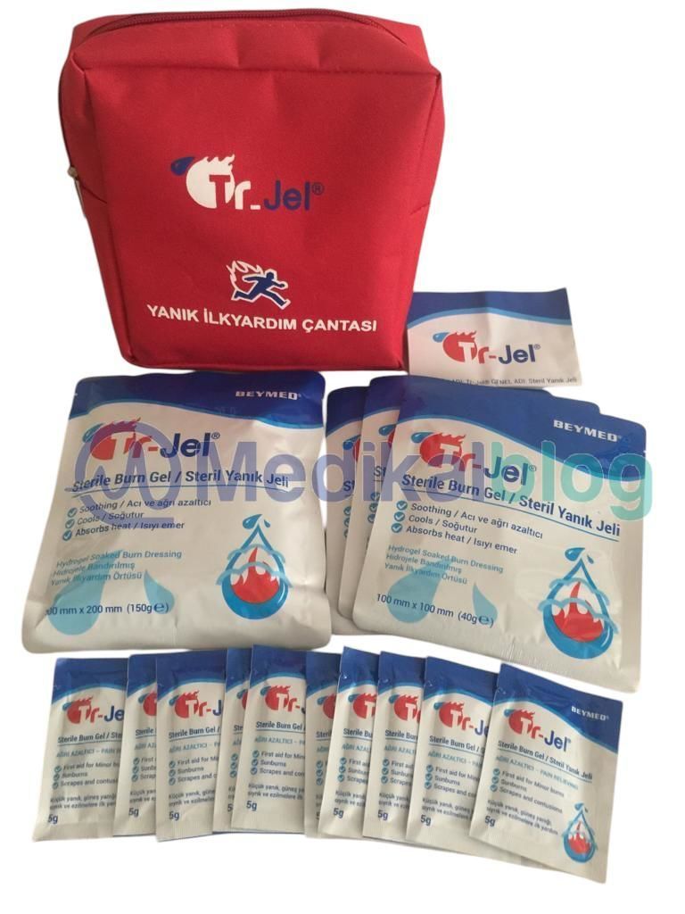TR-Jel Steril Hidrojelli Yanık Örtüsü Mini Set Çantalı