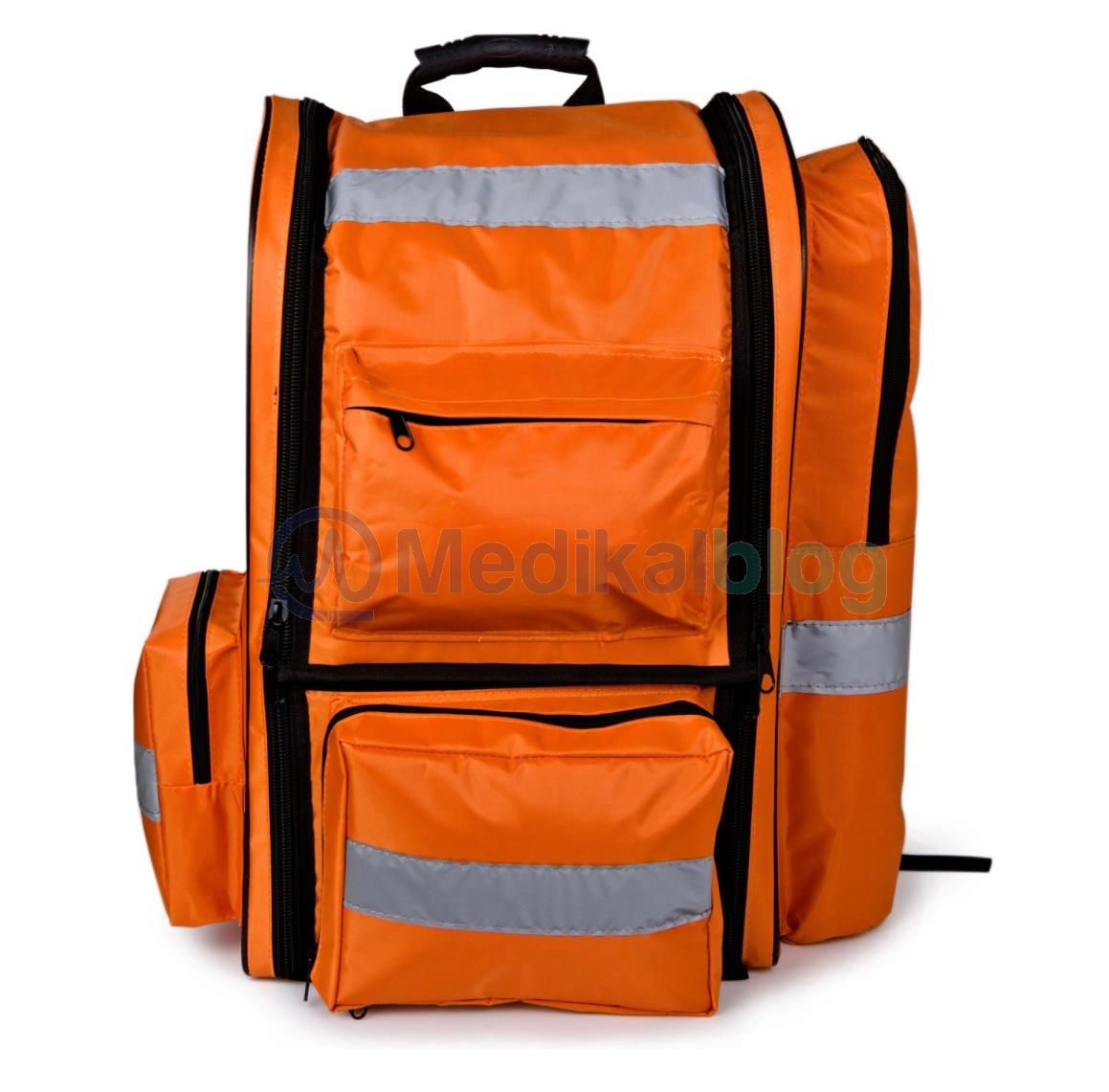 İlk Yardım Canlandırma - Resüsitasyon Ambulans Acil Müdahale Sırt Çantası Turuncu