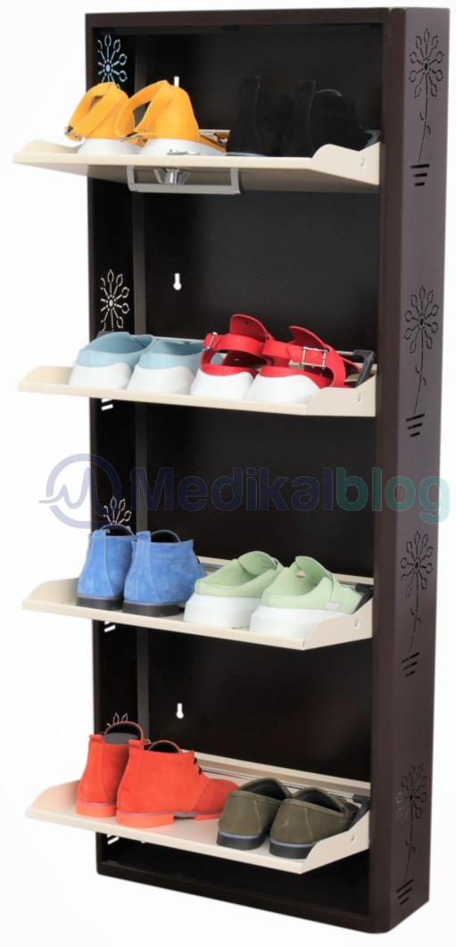 Ayakkabı Dolabı İmalatı Metal  8 Çift Ayakkabı için