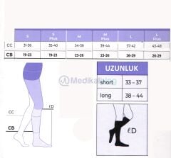 Sigvaris TF Select Varis Çorabı Orta Basınç Diz Altı CCL2