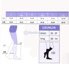 Sigvaris Magic Diz Altı Orta Basınç Varis Çorabı