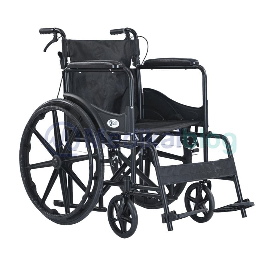 Golfi G102 Standart Ekonomik Tekerlekli Sandalye Refakatçi Frenli