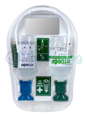 PitDrop Duvara Monte Edilebilir Kimyasal 500 ml + Toz Göz Duşu Duvar İstasyonu 500 ml 2Li Set