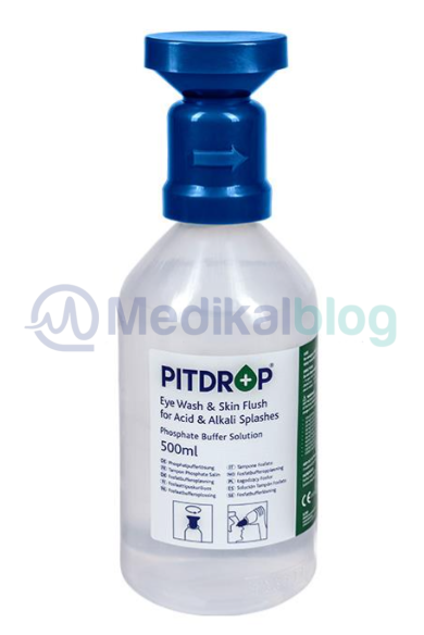 PITDROP pH Nötr Kimyasal Göz Duşu Solüsyonu 500 ML