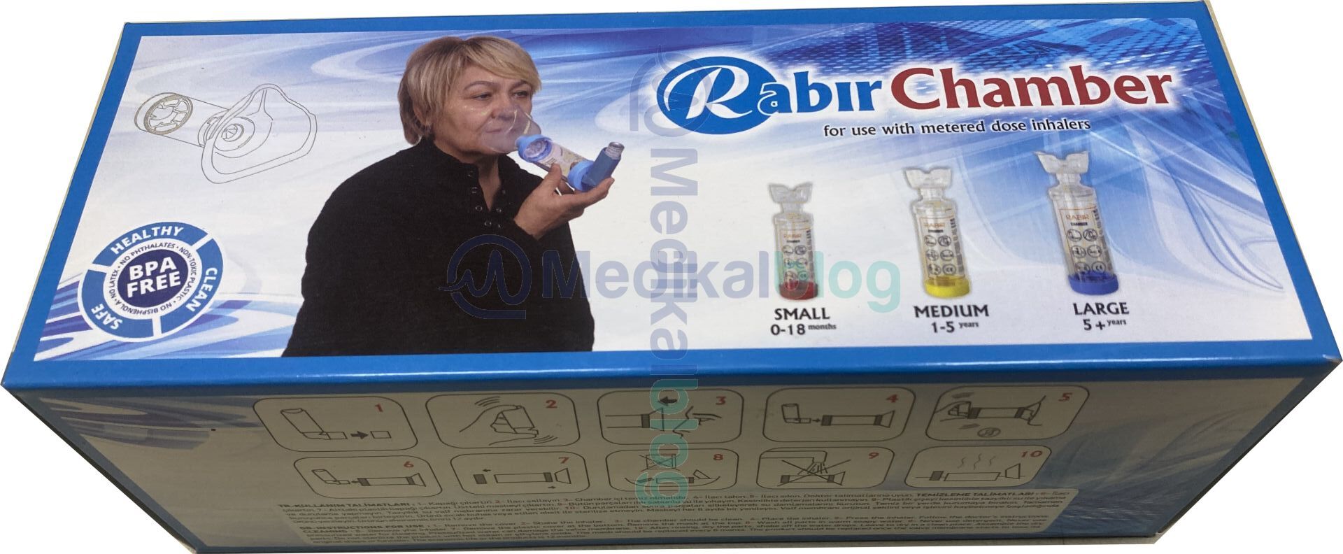 AeroChamber L Ölçü 5+ yaş için
