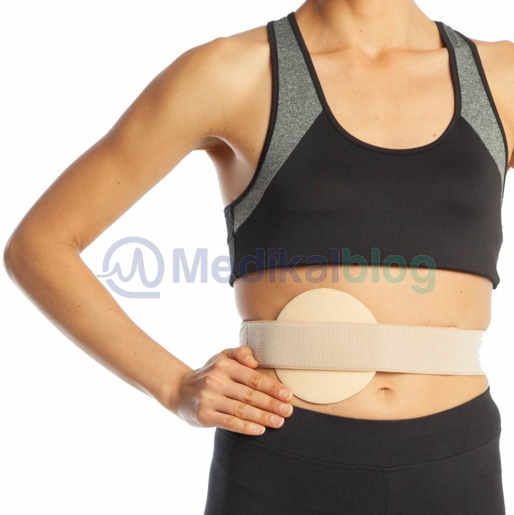 Göbek Fıtığı Korsesi Yetişkin 6 cm Yükseklik - Standart Ayarlanabilir